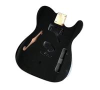 Guitar Body DIY Accessory Electric Guitar Body Black Electric Guitar Body DIY Half Hollow F Hole