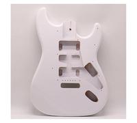 Guitar Body DIY Accessory Electric Guitar Body DIY Guitar Body Poplar Wood Guitar Barrel With Sunburst Color(White)