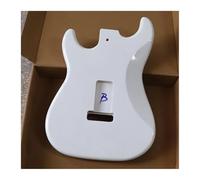 Guitar Body DIY Accessory Electric Guitar Body Poplar Wood Electric Guitar Barrel For DIY Electric Guitar Multicolor(White)