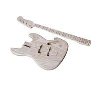 Guitar Body DIY Accessory Electric J Bass Guitar Kit With ASH Body By Maple Fingerboard 21 Tone Position
