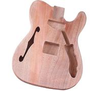 Guitar Body DIY Accessory F-hole Electric Guitar Body Matte Antique Wood Guitar Body Modification DIY Accessories Professional Barrel