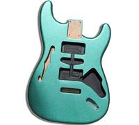 Guitar Body DIY Accessory Guitar Body 2Pcs Alder Wood For ST Electric Guitar DIY Parts Metallic Green