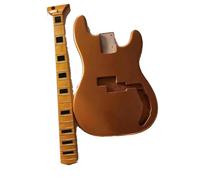 Guitar Body DIY Accessory Guitar Finished Kit With Alder Wood P Bass Body And Bass Maple 20 Fret Neck With Stainless Steel Frets