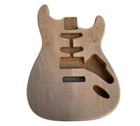 Guitar Body DIY Accessory Unfinish Electric Guitar Body Rosted Alder With Flame Maple Top
