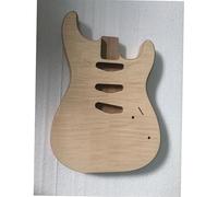 Guitar Body DIY Accessory Unfinish Electric Guitar Body With Flame Maple Veneer Thickness 45mm