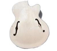 Guitar Body DIY Accessory Unfinish Guitar Body Full Hollow Laminate Maple Glossy Surface Which Is Comfortable To Hold