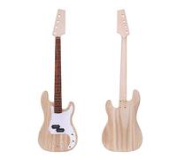 Guitar body DIY Bass Guitar Kit With Paulownia Body, Pickguard, Electronics, Maple Guitar Neck & Rosewood Guitar DIY Accessory