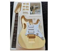 Guitar Body Double Rocker Electric Guitar Production Kit Tiger Maple Basswood Solid Wood Body(A018)