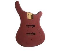 Guitar body Electric Bass Guitar Body Unfinished Aged For ST Bass Panel Good Quality Guitar DIY Accessory (Color : Burgundy)