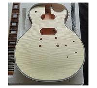 Guitar body Electric Guita Flame Maple Veneerr+Mahogany Okoume Body Neck Rosewood Fingerboard Guitar DIY Accessory (Color : 22)