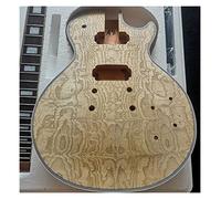 Guitar body Electric Guita Flame Maple Veneerr+Mahogany Okoume Body Neck Rosewood Fingerboard Guitar DIY Accessory (Color : 03)