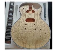 Guitar body Electric Guita Flame Maple Veneerr+Mahogany Okoume Body Neck Rosewood Fingerboard Guitar DIY Accessory (Color : 04)
