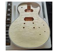 Guitar body Electric Guita Flame Maple Veneerr+Mahogany Okoume Body Neck Rosewood Fingerboard Guitar DIY Accessory (Color : 08)