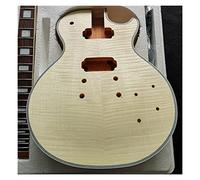 Guitar body Electric Guita Flame Maple Veneerr+Mahogany Okoume Body Neck Rosewood Fingerboard Guitar DIY Accessory (Color : 12)