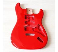 Guitar Body Electric Guitar Body DIY Adult Wooden Instrument Replacement Kit(Red)
