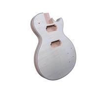 Guitar body Kits Electric Guitar Body Flame Maple Cap Base With Binding Bolt On Humbucker Pickup Unfinished Guitar Parts Drilled DIY