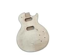 Guitar body Kits Electric Guitar Peach Blossom Core Body Semi-finished Product Maple Veneer Tiger Pattern Maple Veneer
