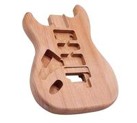 Guitar body Kits Left Hand Electric Guitar Body Okoume Wood Natural Color 5.7CM Pocket Width