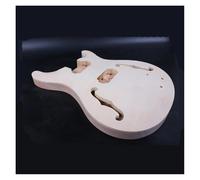 Guitar body Kits Semi Hollow Guitar Body Flame Maple Veneer Humbucker Pickup Set In DIY Guitar Accessory Drilled Unfinished Handmade