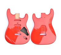 Guitar body Real Nitro Alder Wood Crimson Finished Guitar Body SSS 2 Piece Boy For ST Guitar Replacement Guitar DIY Accessory