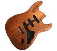 Guitar Body Replacement Kit 2Pcs Roasted Swamp ASH Wood ST Electric Guitar Body