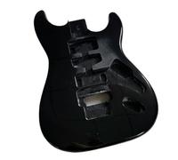 Guitar Body Replacement Kit Beginner Professional Electric Guitar Body Black Gloss Finished Durable