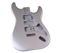 Guitar Body Replacement Kit DIY Electric Guitar Body Semi Finished Product Silver Single Rocker Poplar