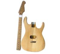 Guitar Body Replacement Kit DIY Guitar Set Solid Wood Body And Neck Set Interchangeable