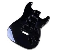 Guitar Body Replacement Kit Electric Guitar Black Body Professional Wooden Instrument Accessories(ST model)