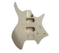 Guitar Body Replacement Kit Electric Guitar Body Basswood Mahogany Veneer Music Lover Guitar Kit(Basswood)