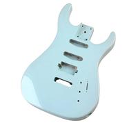 Guitar Body Replacement Kit Electric Guitar Body In Poplar Wood Pink And Green DIY Accessories(Light Green)