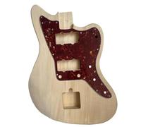 Guitar Body Replacement Kit Electric Guitar Body With Pickguard Wooden Instrument Replacement Parts(Type 2)