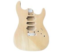 Guitar Body Replacement Kit Electric Guitar ST Body Natural Basswood Solid Wood Material DIY