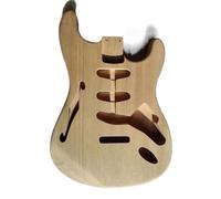 Guitar Body Replacement Kit F Hole Electric Guitar Body Unfinished Mahogany DIY Semi Finished Product