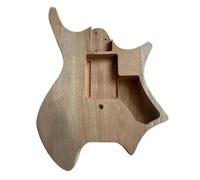 Guitar Body Replacement Kit Headless Electric Guitar Body Mahogany 6 String DIY Musical Instrument Accessories