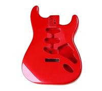Guitar Body Replacement Kit Metal Red Light Three Single Poplar Electric Guitar Body DIY Accessories