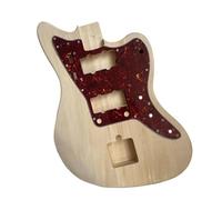 Guitar Body Replacement Kit Music Lovers Electric Guitar Body With Pickguard Wooden Instrument Replacement Parts(Type 2)
