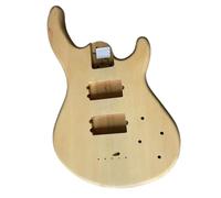 Guitar Body Replacement Kit Natural Color Solid Wood 4 Or 5 String Electric Bass Guitar Body Right Hand HH Pickups