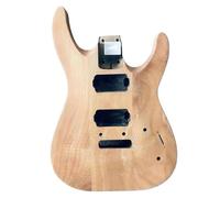 Guitar Body Replacement Kit Natural Solid Wood Okoume Double Pivot Bridge ST Electric Guitar Body