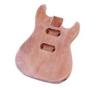 Guitar Body Replacement Kit Okoume Wood Electric Guitar Body Wood Color Musical Instrument DIY Accessories