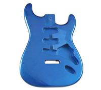 Guitar Body Replacement Kit Poplar Body SSS Pickups For DIY ST Guitar Kits(Blue)