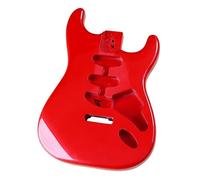 Guitar Body Replacement Kit Red Glossy Three Single Poplar Electric Guitar Body