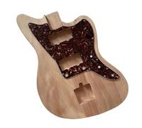 Guitar Body Replacement Kit Semi Finished Electric Guitar Body DIY Part Mahogany Wood(Type 1)