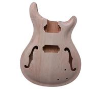 Guitar Body Replacement Kit Semi Hollow Electric Guitar DIY Body Mahogany Maple