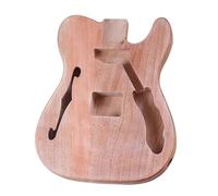 Guitar Body Replacement Kit TL Electric Guitar Body Okoume F Hole DIY Instrument Kit