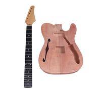Guitar Body Replacement Kit TL Single F Hole Electric Guitar Body DIY Semi Finished Kit