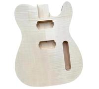 Guitar Body Replacement Kit Unfinished TL Style Electric Guitar Body Mahogany Solid Maple Veneer