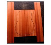 Guitar body Sandalwood Mahogany Guitar Back Side Veneer Wool Material Full Single Guitar Making Material Guitar DIY Accessory (Color : 3)