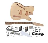 Guitar Body Semi Hollow Mahogany Body DIY Electric Guitar Builder Kit