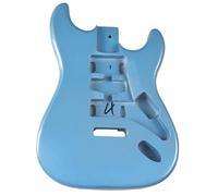 Guitar Body Unfinished Blue Glossy Three Single Poplar Electric Guitar Body Modification DIY Accessories